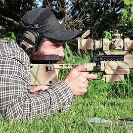 Rifleman Peyton analyzing muzzle velocity data