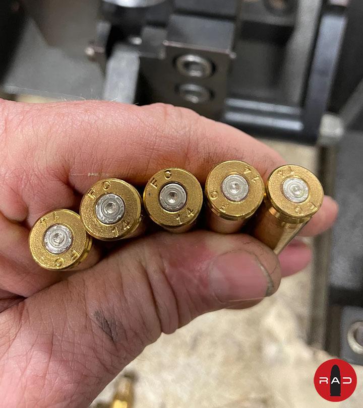 Flattened primers on hand-loaded ammo