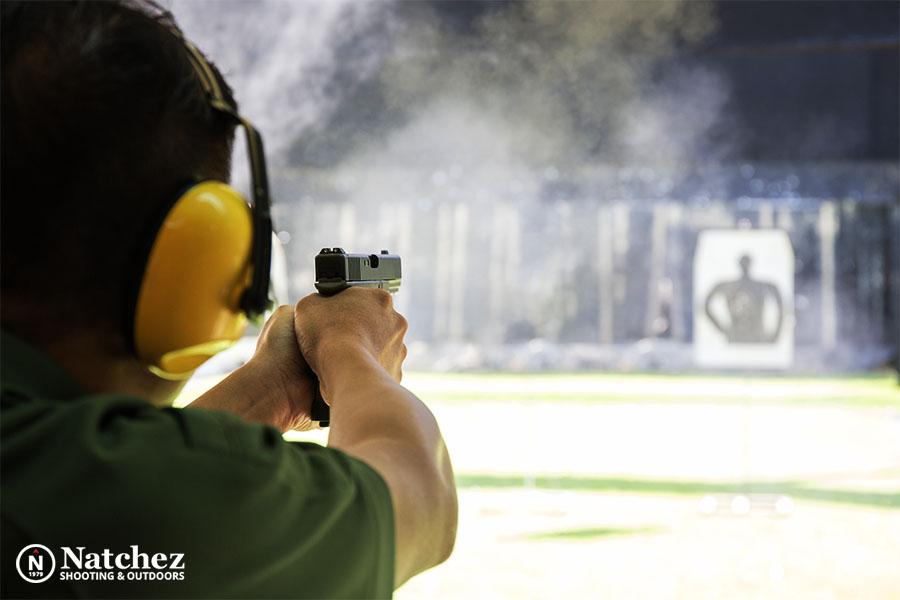 10mm handgun shooting