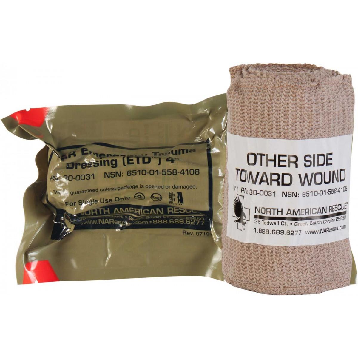 North American Rescue Emergency Trauma Dressing 4" 30-0031 - North American Rescue