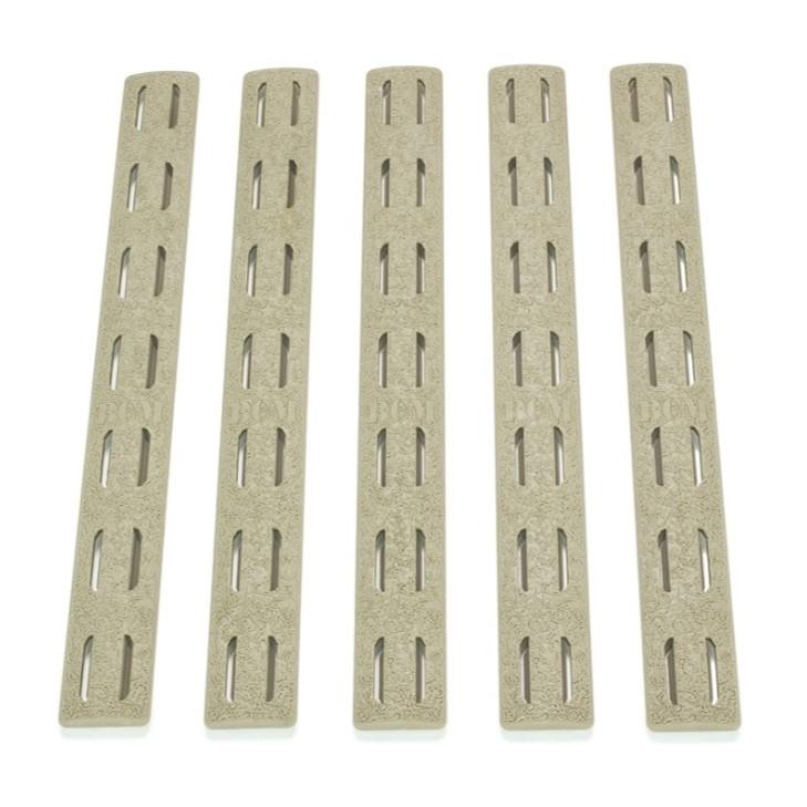 Bravo Company KeyMod Rail Panel Kit 5.5" Flat Dark Earth 5-Pk BCM-KMR-RP-FDE-5 - Bravo Company