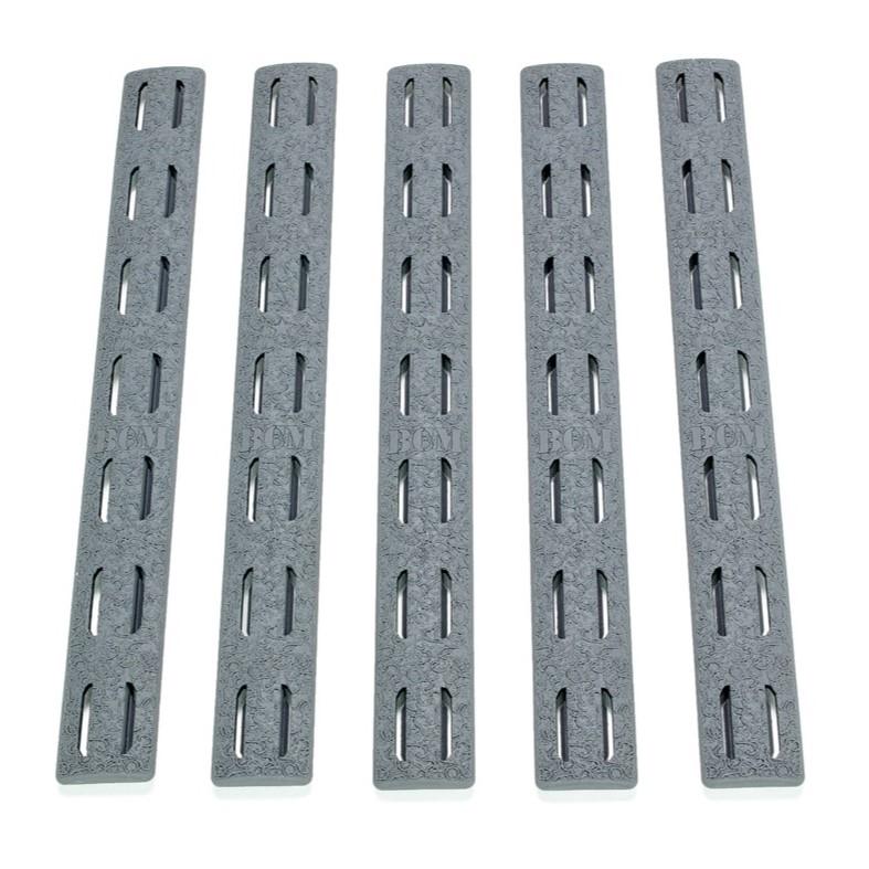 Bravo Company KeyMod Rail Panel Kit 5.5" Wolf Gray 5-Pk BCM-KMR-RP-WG-5 - Bravo Company