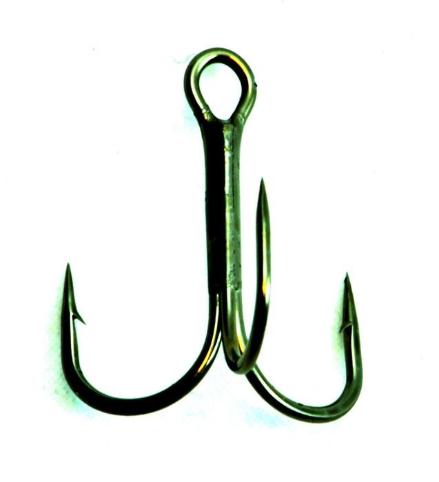 Gamakatsu 330407 Extra Wide Gap EWG Treble Hooks – Size 6, Weighted, 6-Pack