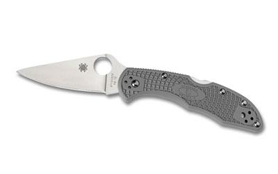 SPYDERCO DELICA4 FFG PLAINEDGE GREY  - Spyderco