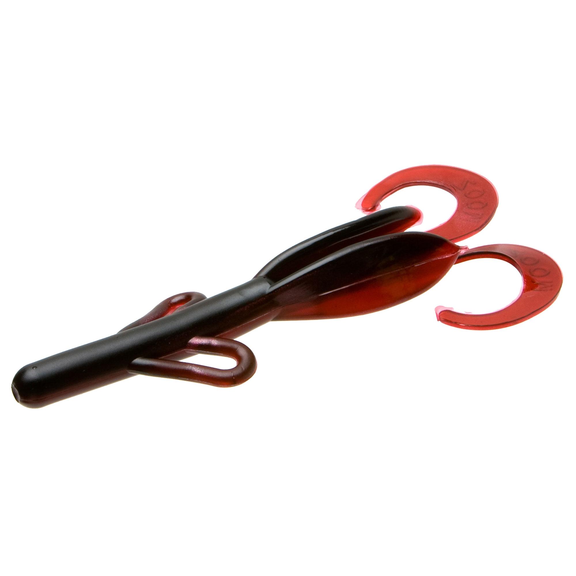 Zoom Baby Brush Hog 4'' Red Shad 12pk