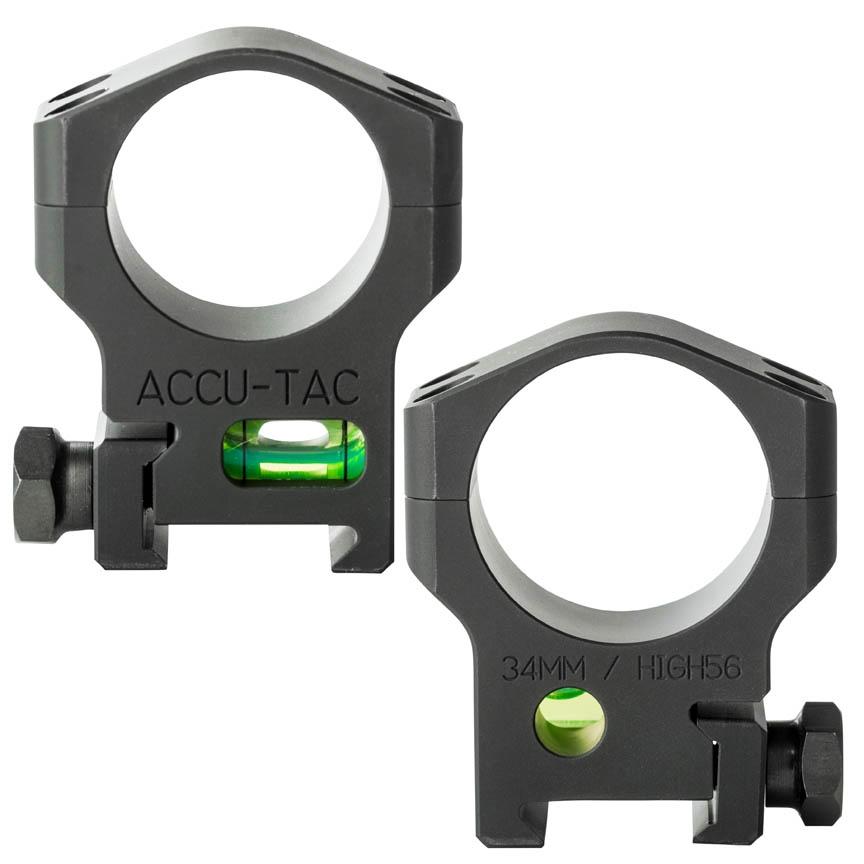 ACCU-TAC SCOPE RINGS 34MM BLK - Accu-Tac