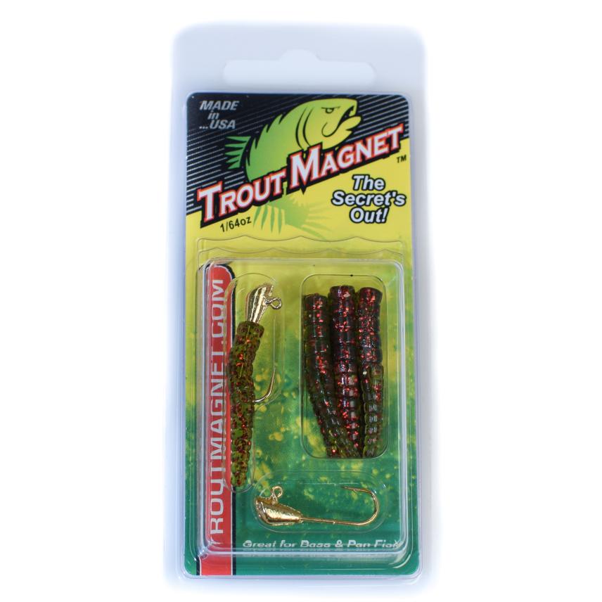 Leland Trout Green/Red Flake1/64oz 9pk