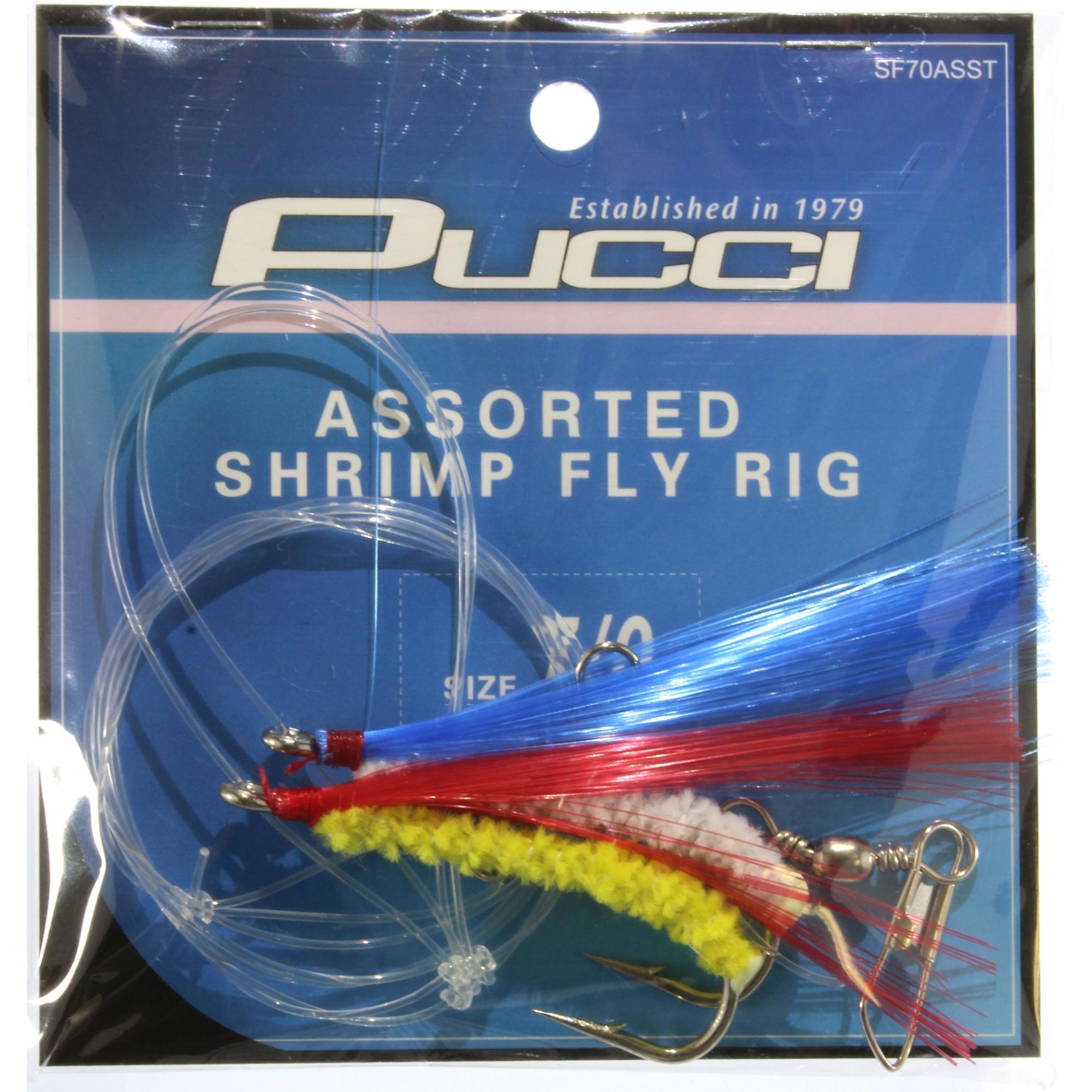 Fly Line Rig P-Line Rig Shrimp Fly SF70 Asst R/Y B/W BK/W