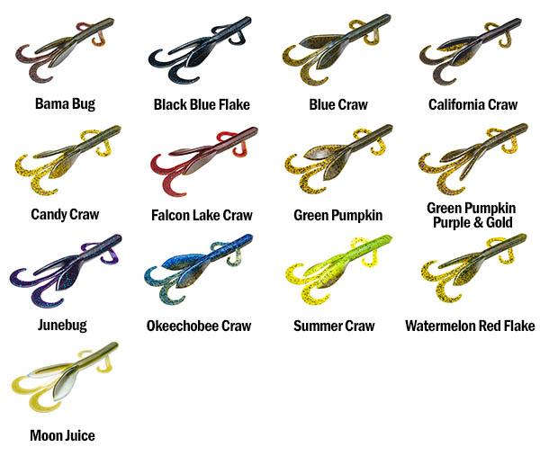 Strike King Game Hawg 4 Soft Bait – 10,2 Cm, Brush Hog Style, Salzimprägniert, Mit Coffee Scent, Für Bass