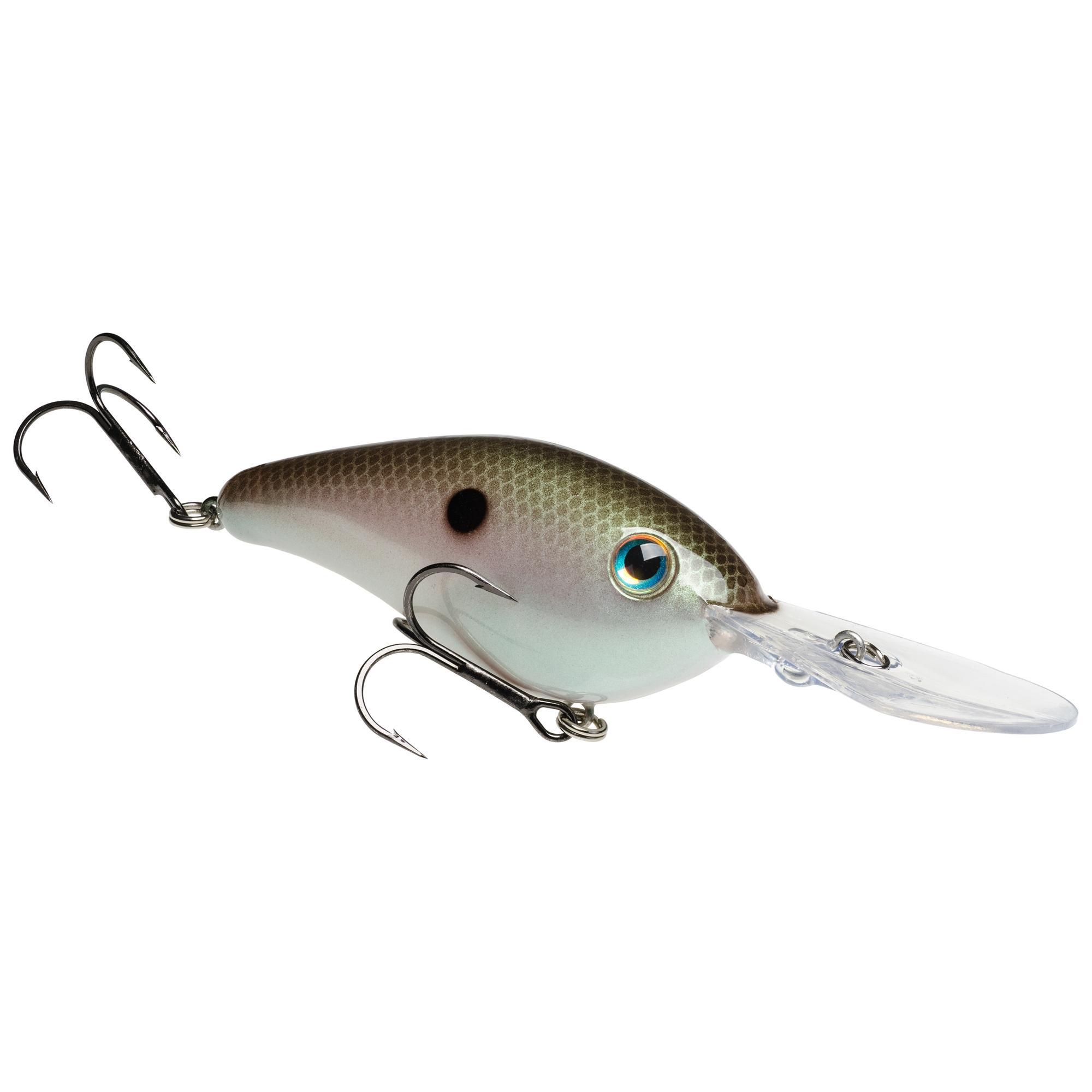 Strike King Pro Model 6XD Silent Crankbait 1 oz Green Gizzard Shad - Strike King Lures