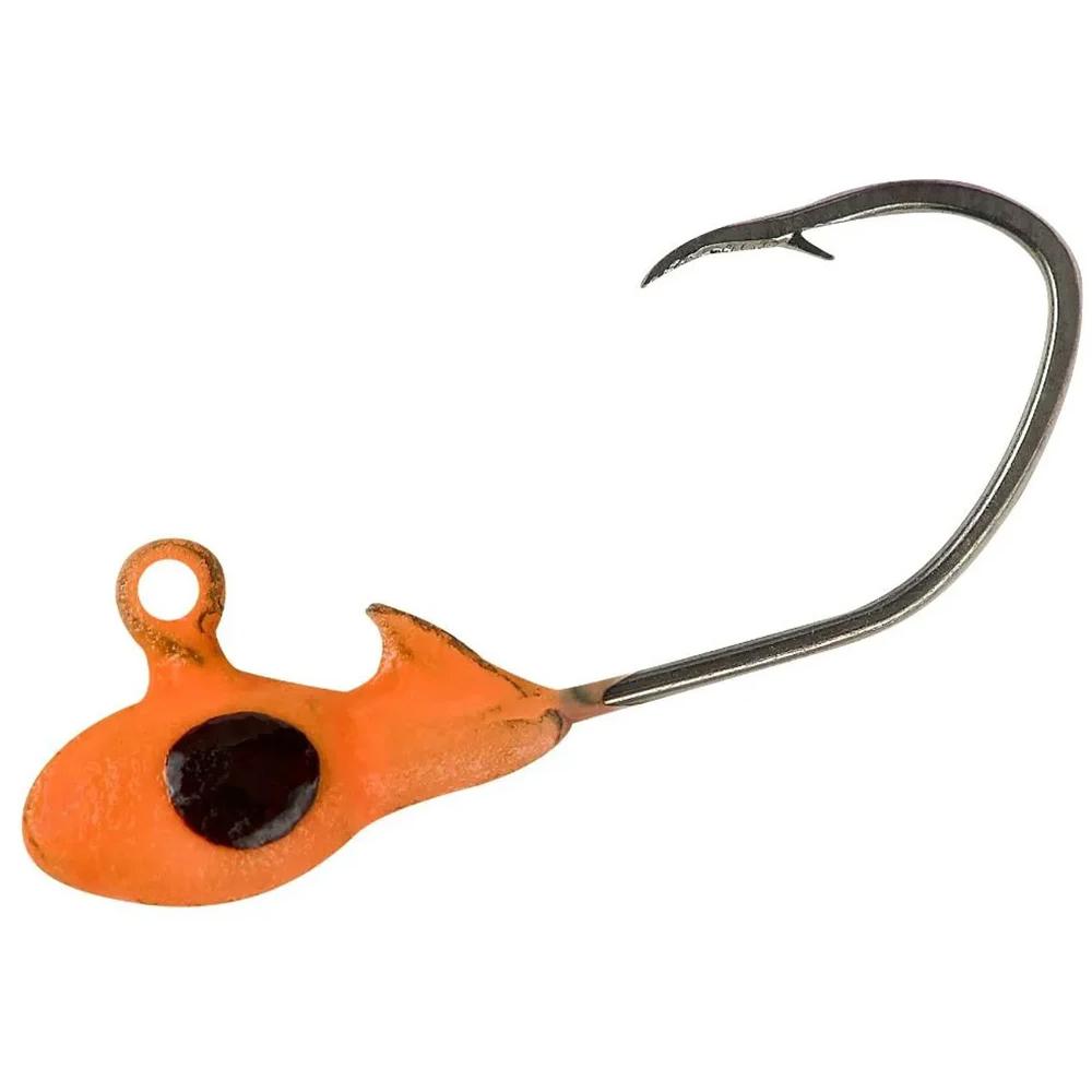 Bobby Garland OverbiteSickle Jighead 1/48 oz Mo' Glo Orange 10/ct - Bobby Garland Crappie Baits