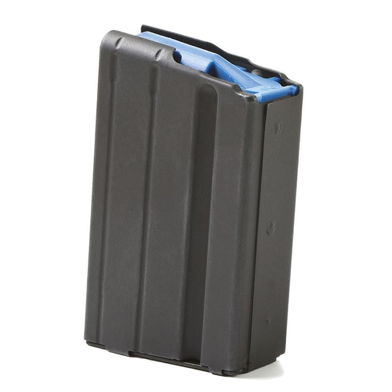 ASC AR-15 Stainless Steel Magazine 6.5 Grendel Black with Blue Follower 5/rd - ASC