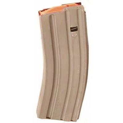 ASC AR Family Rifle Magazine Orange Follower Dark Earth Stainless Steel .223 Remington 30/rd - ASC