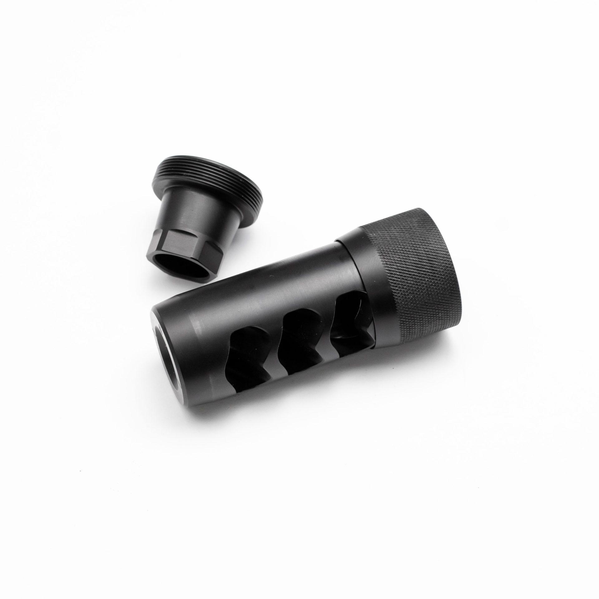 Area 419 Hellfire Self Timing Muzzle Brake 7mm/30cal Black Nitride 1/2-28 - Area 419