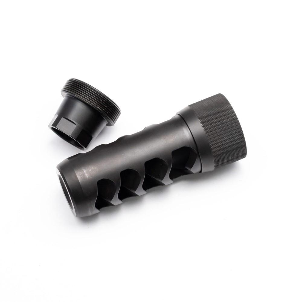 Area 419 Sidewinder Magnum Self Timing Muzzle Brake 30 cal 3/4-24 Thread Black Nitride - Area 419