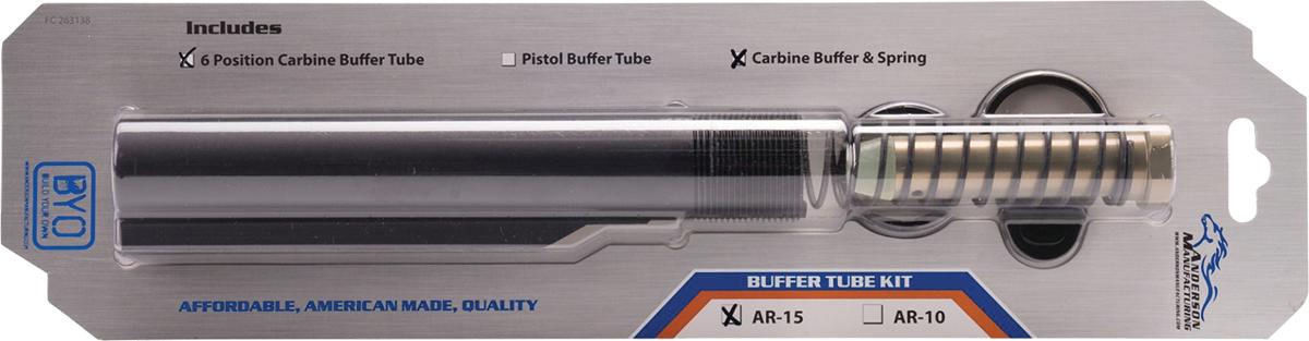 Kit Buffer Tube Carbine Length 6 Position Mil Spec Black - 