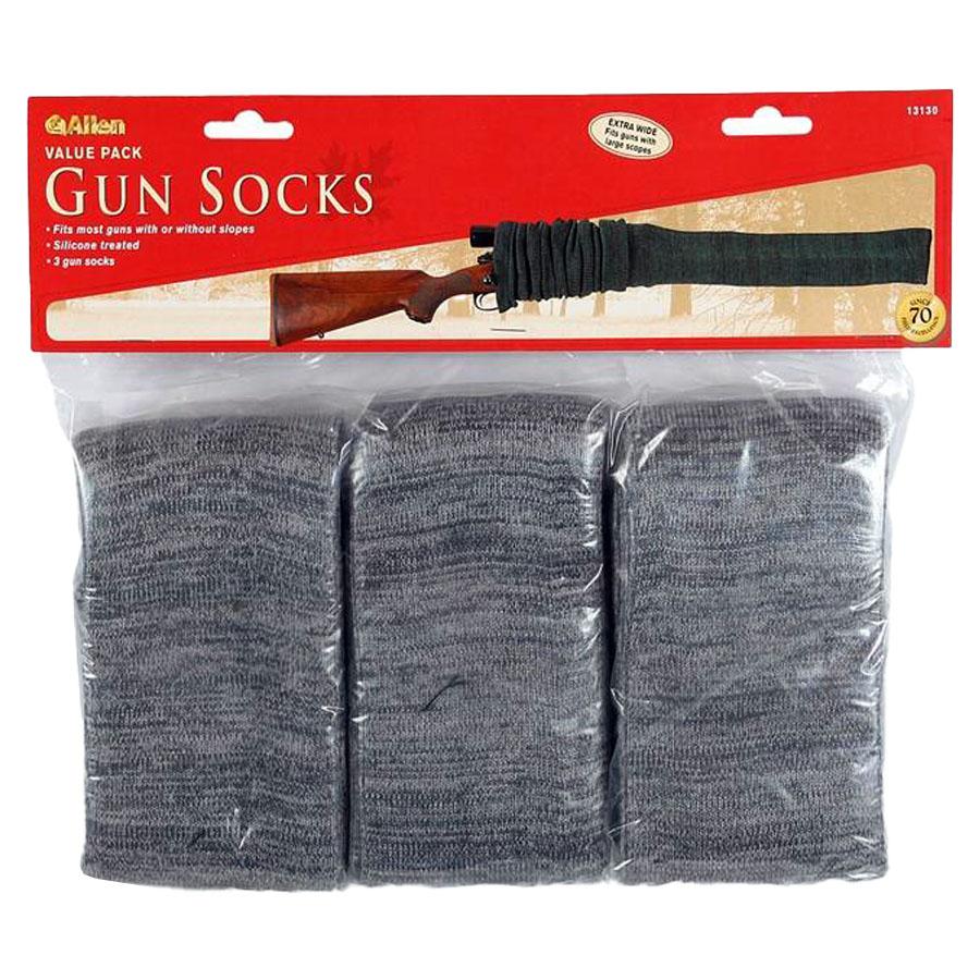 Allen Knit Shotgun Scoped Sock - 52" Gray 3 Pack - Allen