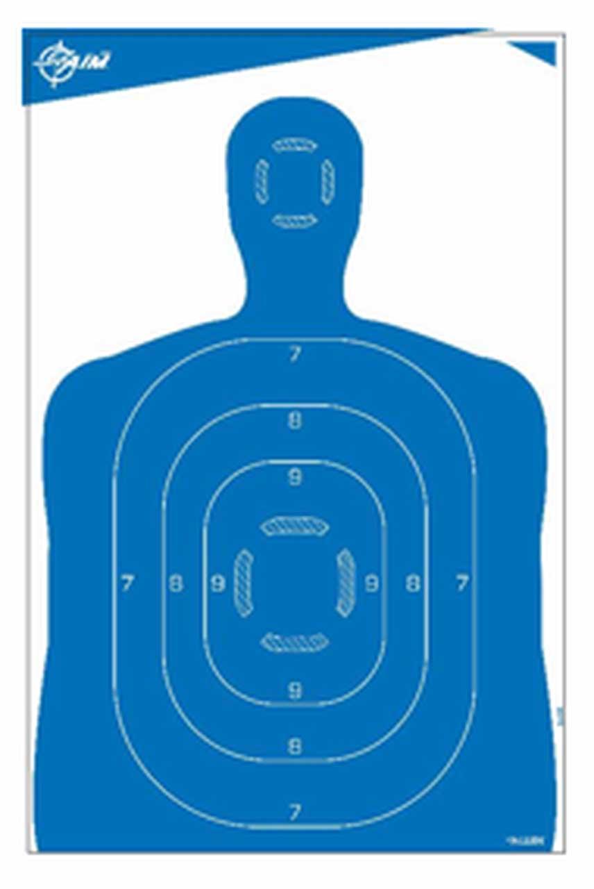 Allen EZ AIM Blue Silhouette Paper Targets 23"x35"- 4/ct - Allen