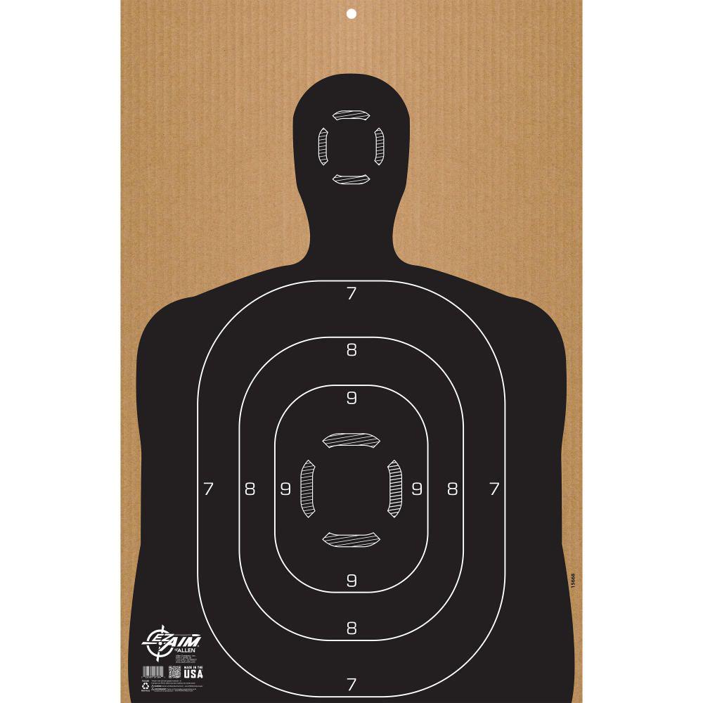 Allen EZ Aim Silhouette Corrugated Shooting Target B27 23" x 35" - Allen