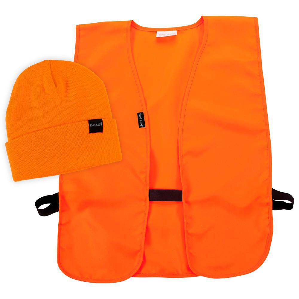 Allen Hunting Vest and Stocking Cap Combo M/XL Blaze Orange - Allen