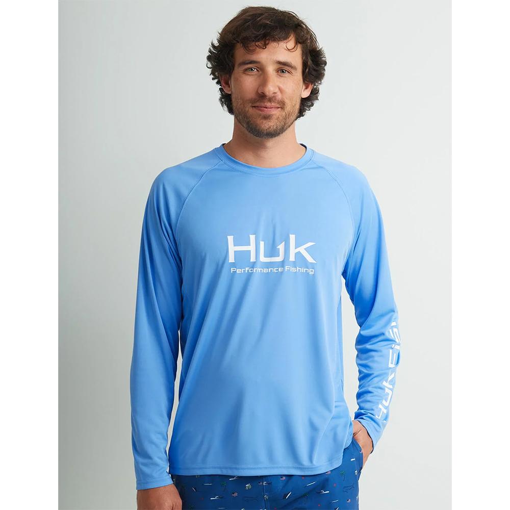 Huk Vented Pursuit Long Sleeve Shirt Marolina Blue XL - HUK