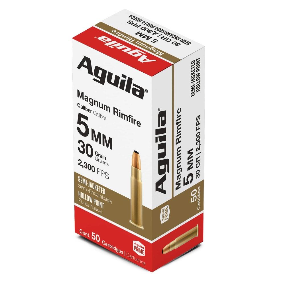 Aguila Remington Rimfire Ammuntion 5mm RFM 30 gr SP 2300 fps 50/ct - Aguila