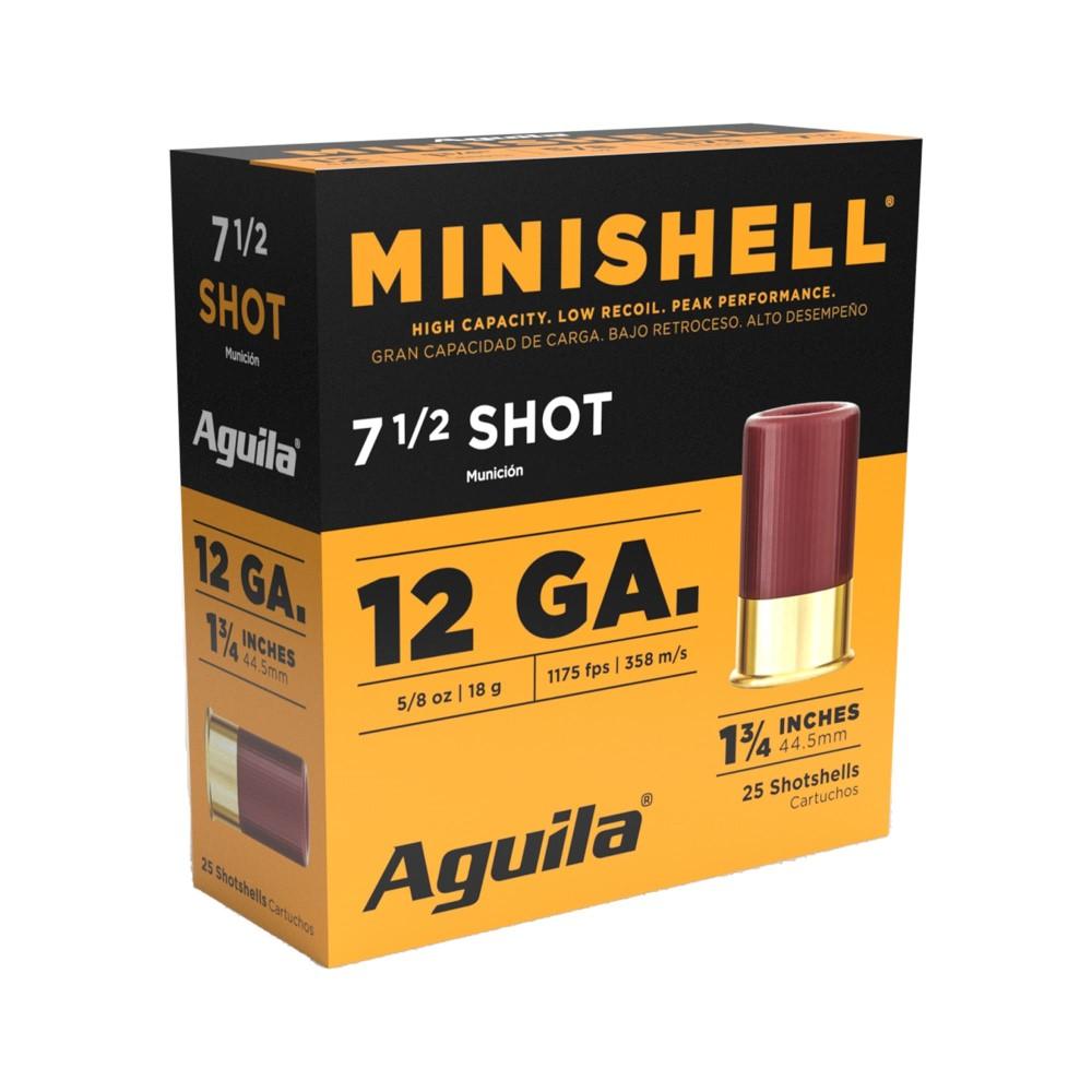 Aguila Minishell Shotshell 12 ga 1-3/4" 5/8oz 1200 fps #7.5 20/ct - Aguila