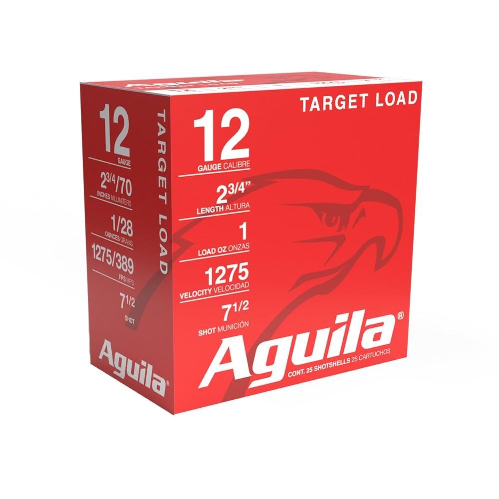 Aguila Target Shotshells 12 ga 2-3/4" 1oz 1275 fps #7.5 25/ct - Aguila