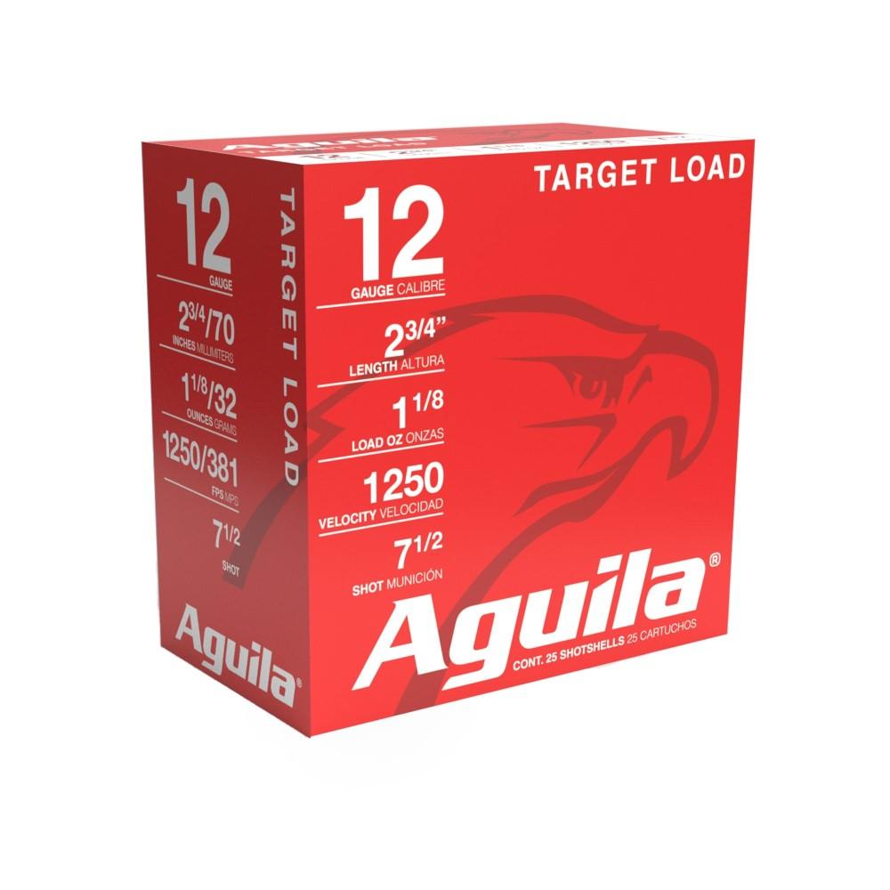 Aguila Target Shotshells 12 ga 2-3/4" 1-1/8oz 1250 fps #7.5 25/ct - Aguila