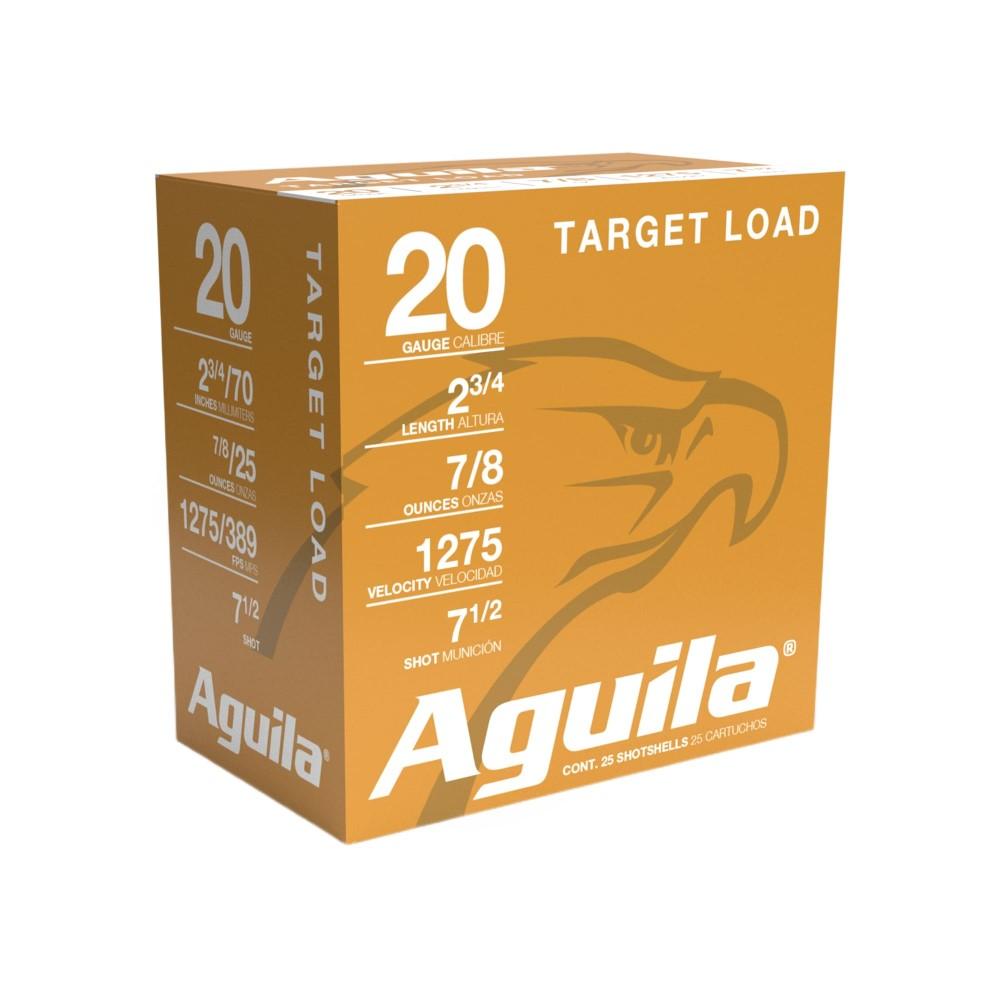 Aguila Target Shotshells 20 ga 2-3/4" 7/8oz 1275 fps #7.5 25/ct - Aguila