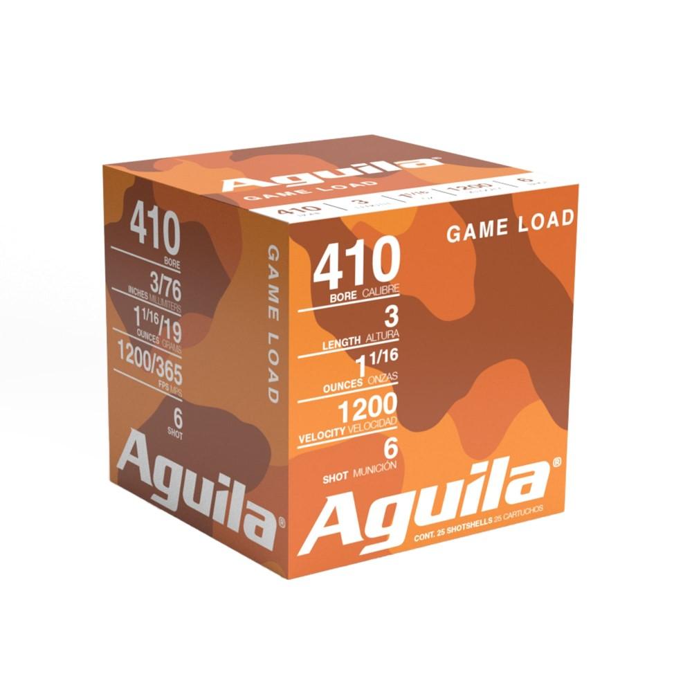 Aguila High Velocity Shotshells .410 ga 3" 11/16oz 1200 fps #6 25/ct - Aguila