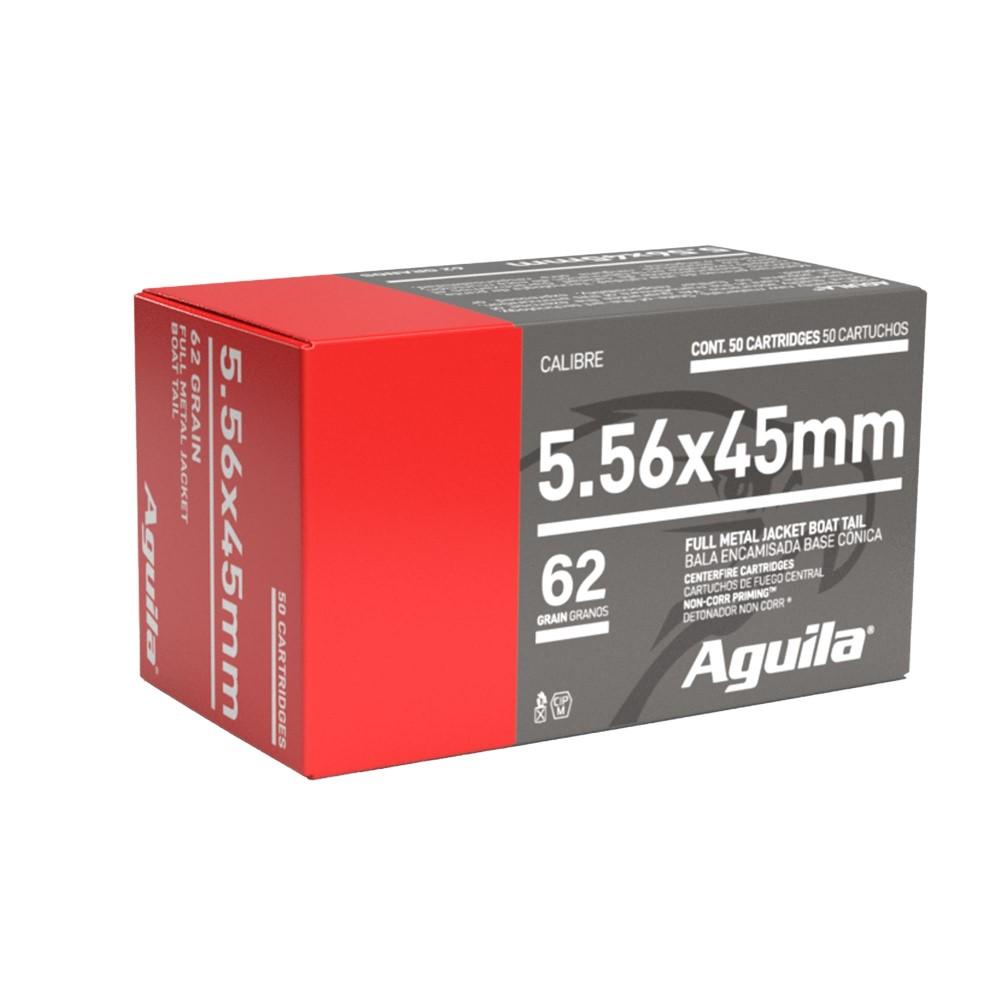 Aguila Rifle Ammunition 5.56mm 62gr FMJBT 3150 fps 50/ct - Aguila