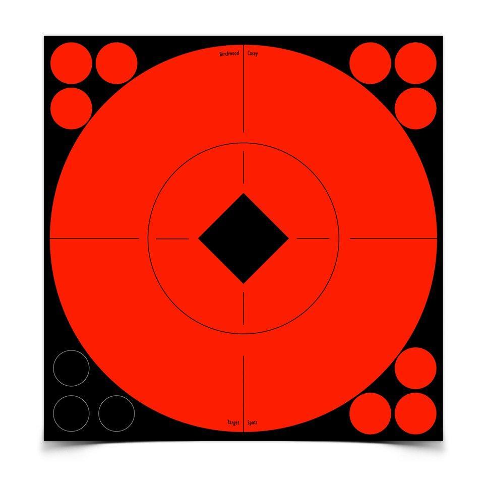 Birchwood Casey Adhesive Target Spots 8"  8/ct - Birchwood Casey