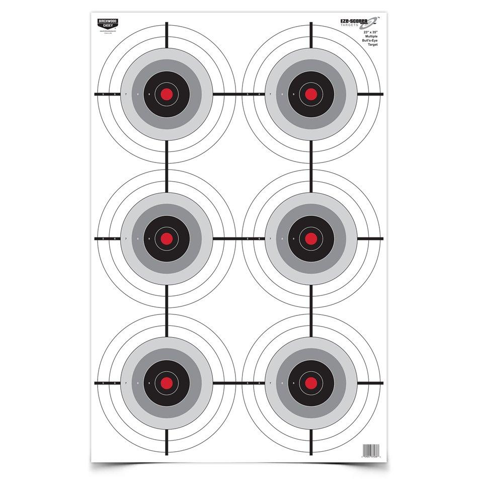 Birchwood Casey Eze-Scorer Multiple Bull's-Eye Paper Target - 2...