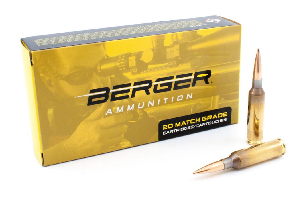 Berger Target Rifle Ammunition 6mm Creedmoor 109 gr LRHT 2940 fps 20/ct - Berger Ammunition