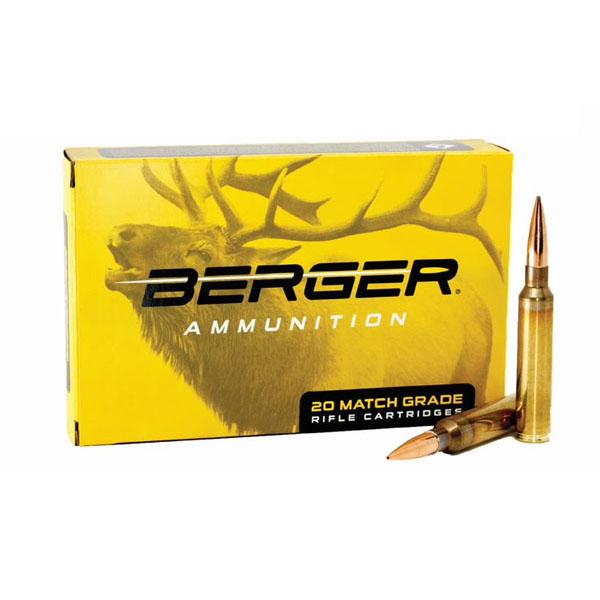 Berger Elite Hunter Rifle Ammunition 6mm Creedmoor 108gr HPBT 2931 fps 20/ct - Berger Ammunition