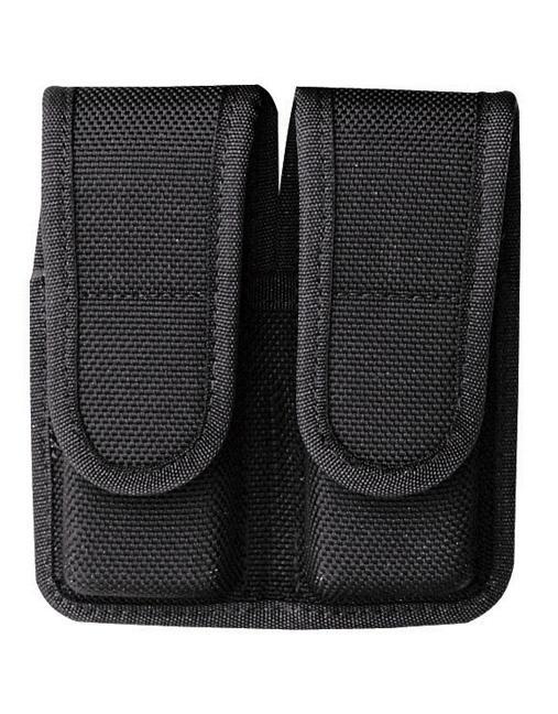 Bianchi Model 7302H AccuMold Double Magazine Pouch, Kahr T40, Hook and Loop, Black - Bianchi