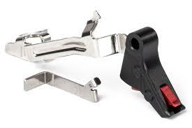 ZEV PRO FLAT FACE TRIGGER BAR KIT, SMALL, BLK/RED - ZEV Technologies