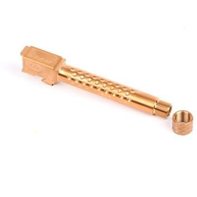 ZEV Technologies Match Grade Barrel G19 Dimpled Suppressor Threaded Bronze - ZEV Technologies