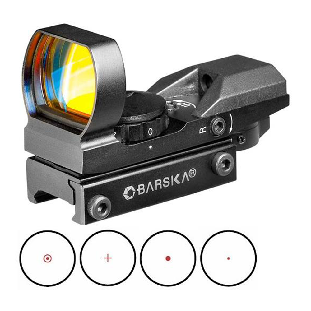 Barska Tactical Multi-Reticle Electro Sight with Multi-Rail Mount - Barska