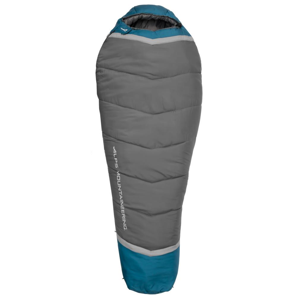 Alps Mountaineering Blaze 0 Degree Sleeping Bag Regular 32x80 Charcoal Blue Coral - Alps Mountaineering