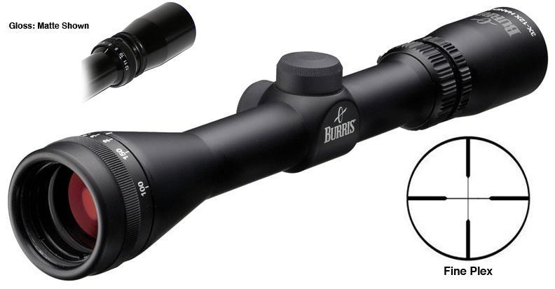 BLEMISHED Burris 3-12x32mm Handgun LER Scope Fine Plex Reticle PA Target Knobs Gloss - Burris