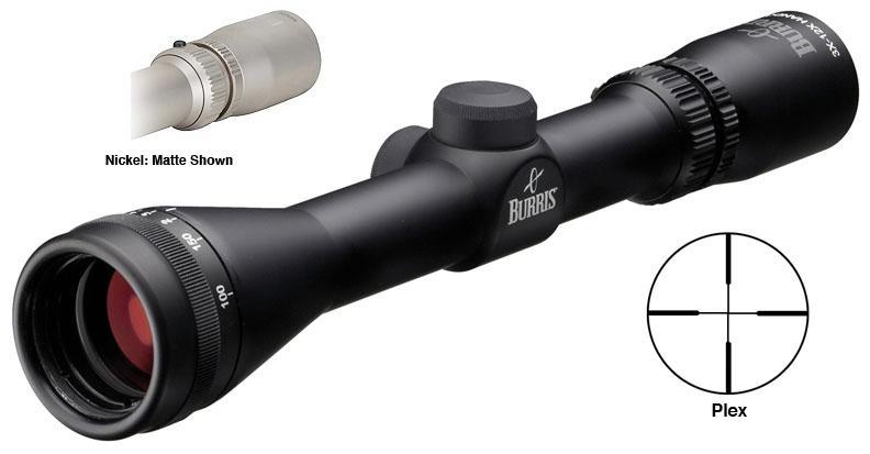 BLEMISHED Burris 3-12x32mm Handgun LER Scope PA Plex Reticle Nickel - Burris