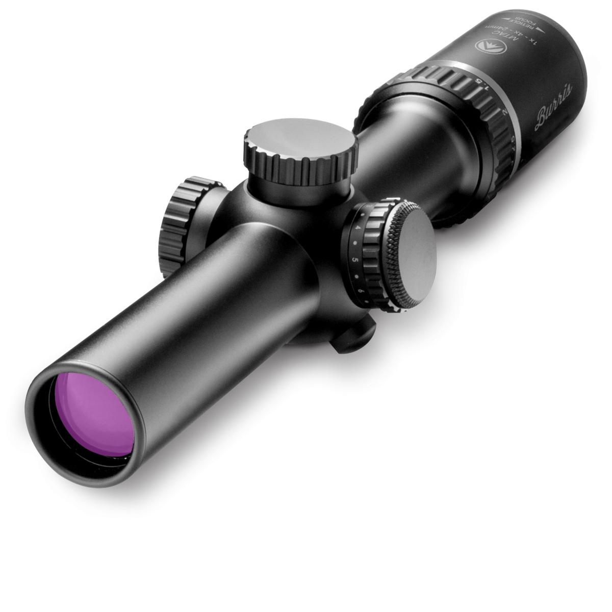 REFURBISHED Burris MTAC Rifle Scope - 1-4x24mm Illuminated Ballistic AR Reticle w/PEPR Mount - Burris