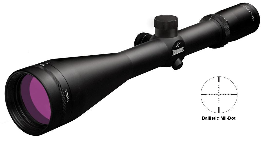 REFURBISHED Burris Fullfield TAC30 Tactical 6.5-20x50mm Scope Ballistic Mil-Dot Reticle Matte - Burris