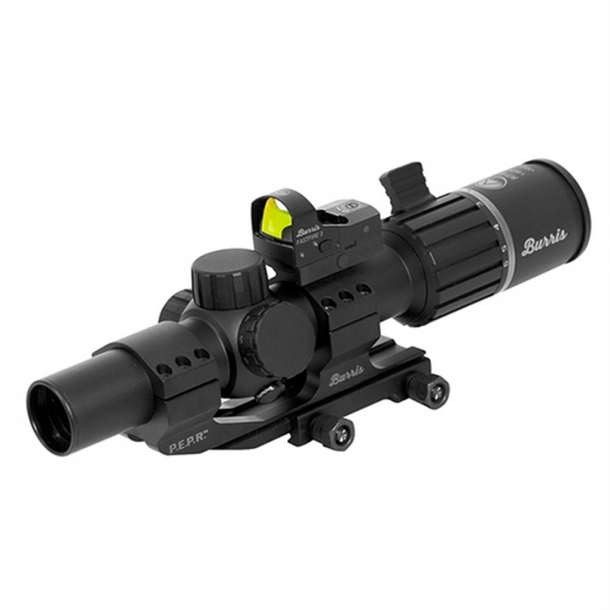 REFURBISHED Burris RT-6 Rifle Scope Combo FastFire III & PEPR Mount - 1-6x-24mm Illuminated Ballistic AR Reticle Matte Black - Burris