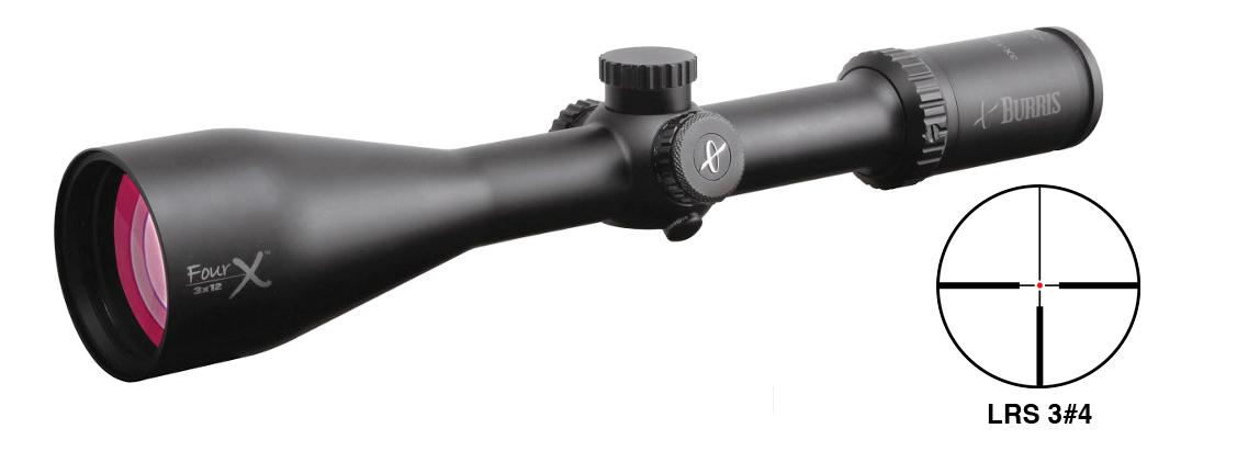 REFURBISHED Burris FourX Rifle Scope - 3-12x56mm Illuminated Mil-Dot Reticle Matte - Burris