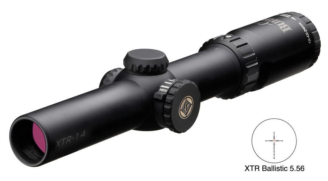 BLEMISHED Burris Xtreme Tactical XTR Rifle Scope - 30mm 1-4x24mm Illum. 5.56 GEN2 Reticle Matte - Burris