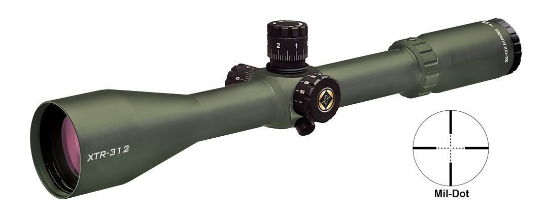 BLEMISHED Burris 3-12x50mm Xtreme Tactical Scope Mil-Dot Reticle Olive Side PA - Burris