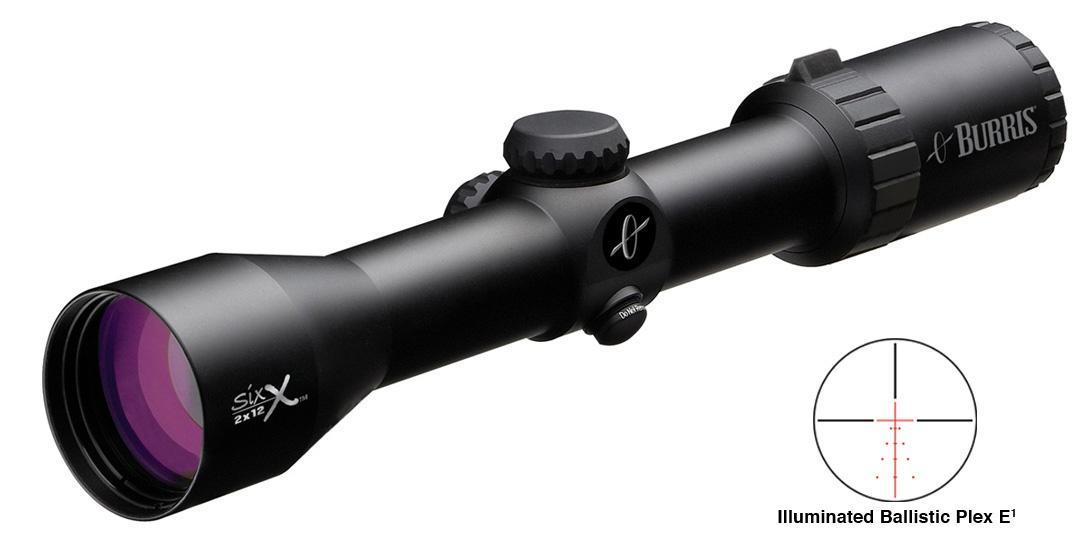 BLEMISHED Burris 2-12x40 Six X Rifle Scope Illuminated Ballistic Plex E1 Reticle Matte - Burris